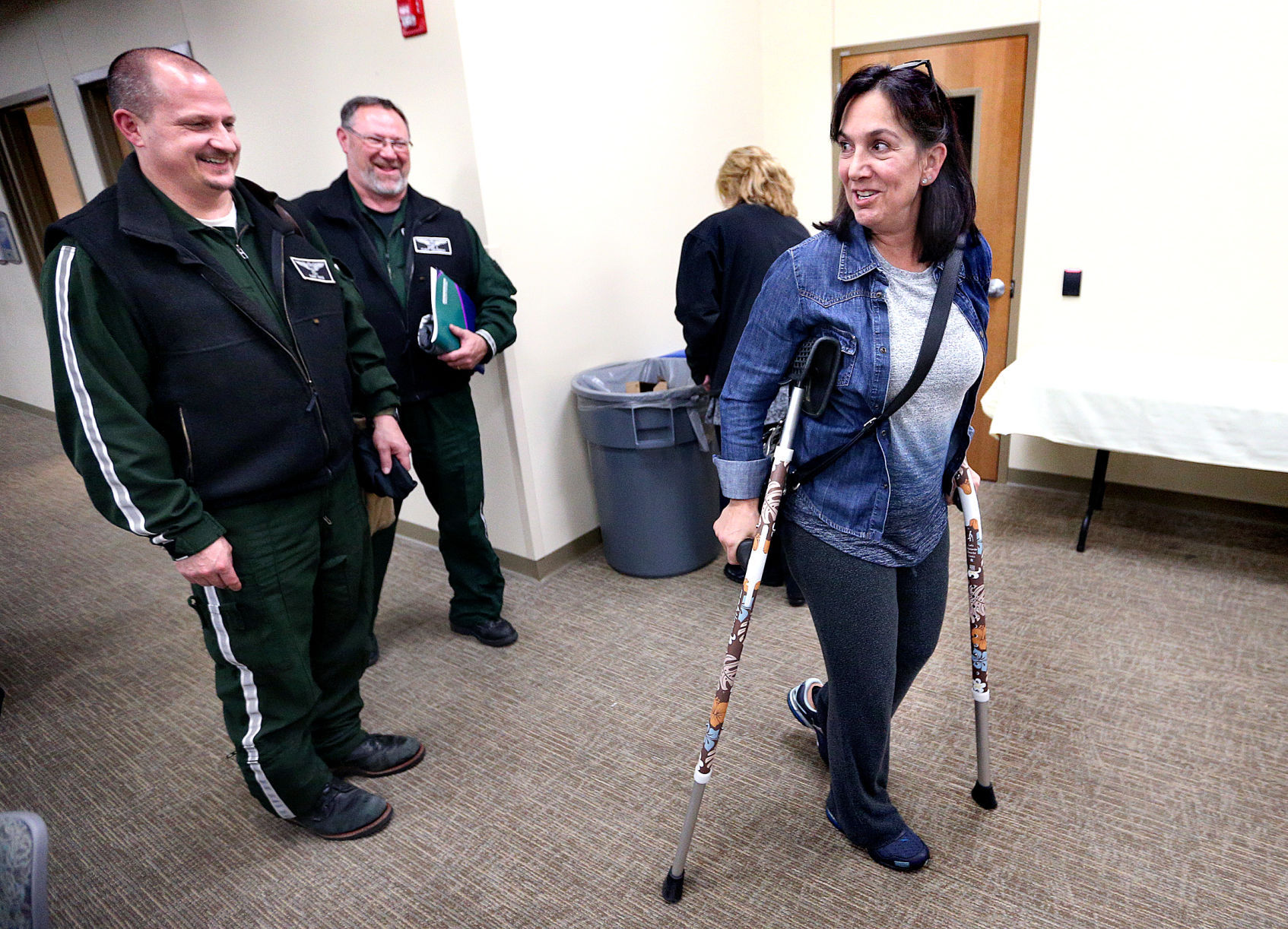 Gundersen Trauma Amy in hall